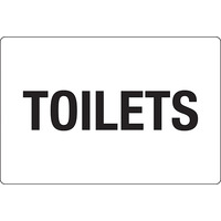 Toilets Safety Sign 450mm x 300mm